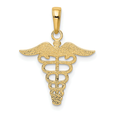 14K Caduceus Charm
