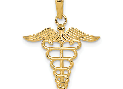 14k Caduceus Charm
