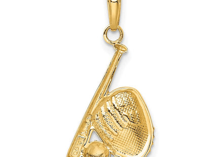14k Yellow & Rhodium Pendants Style K4947 - Classique Jewelry Inc.