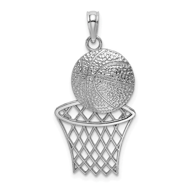 14k Polished Hollow Cross Pendant, 26 x 17mm
