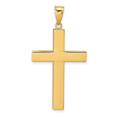14K gold cross pendant