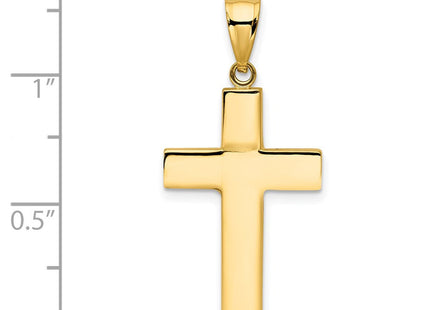 14k Hollow Cross Pendant (Style K4996)