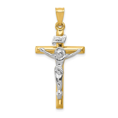 14K gold crucifix pendant
