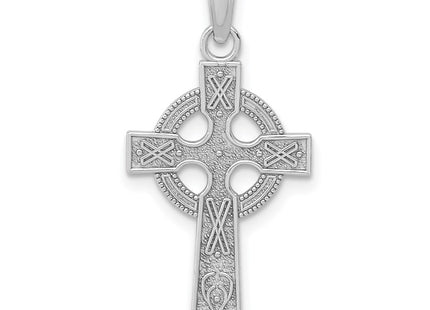 14K white gold cross pendant
