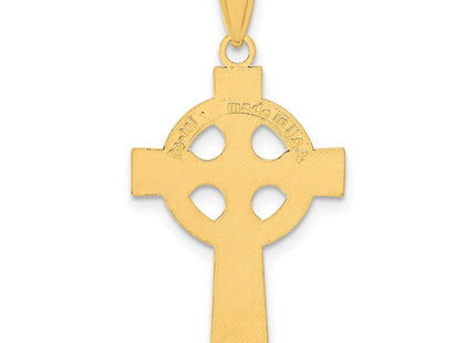 14K Textured Celtic Cross Pendant, view 2