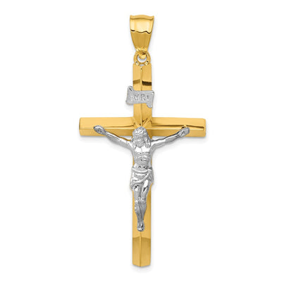 14K gold crucifix pendant