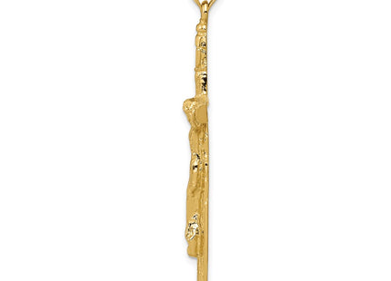 14K gold crucifix pendant, alternate view