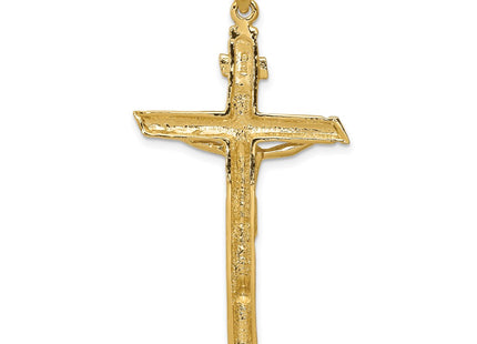 14K gold crucifix pendant, further view