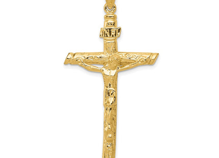 14K gold crucifix pendant