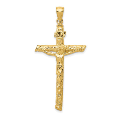 14K gold crucifix pendant