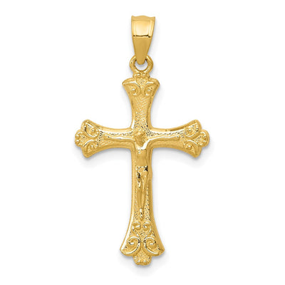 14K gold crucifix pendant