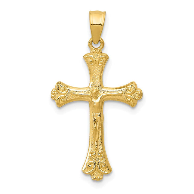 14K gold crucifix pendant