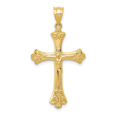 14K gold crucifix pendant