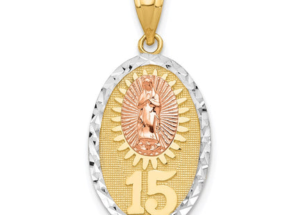 14k Two-tone Pendants Style K5078 - Classique Jewelry Inc.