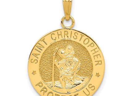 14k Saint Christopher Medal Pendant (Style K5079)
