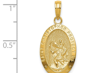 14k Saint Christopher Medal Pendant (Style K5082)