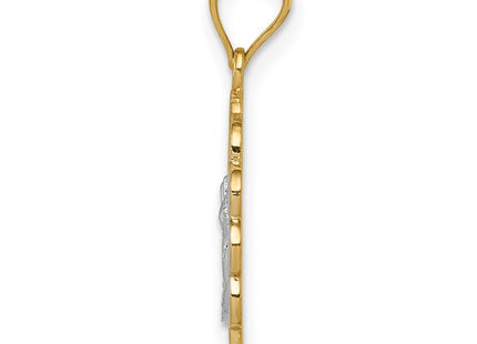 14k Two-tone Pendants Style K5084 - Classique Jewelry Inc.