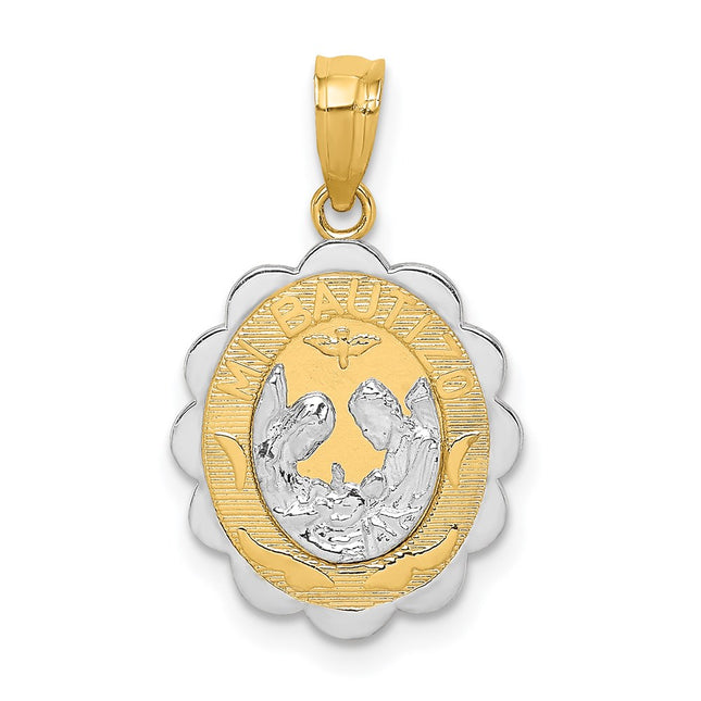 14k Two-tone Pendants Style K5084 - Classique Jewelry Inc.