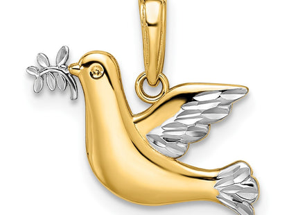 14k Yellow & Rhodium Jewelry Style K5089D - Classique Jewelry Inc.
