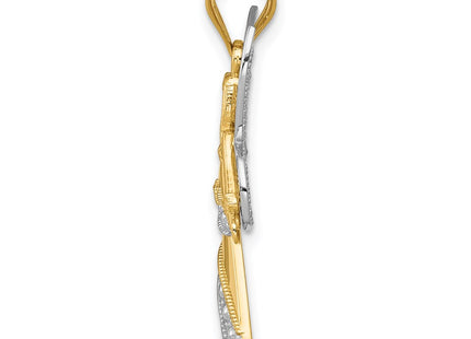 14k Two-tone Pendants Style K5095 - Classique Jewelry Inc.