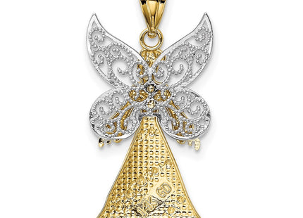 14k Two-tone Pendants Style K5095 - Classique Jewelry Inc.