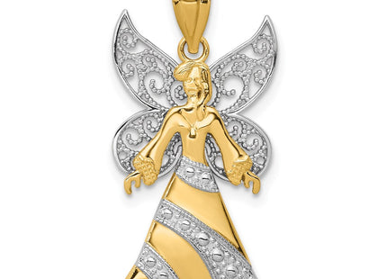 14k Two-tone Pendants Style K5095 - Classique Jewelry Inc.