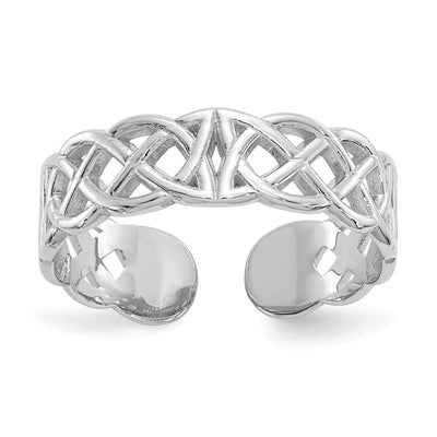 14K white gold ring