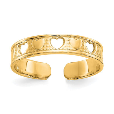 14K gold heart ring