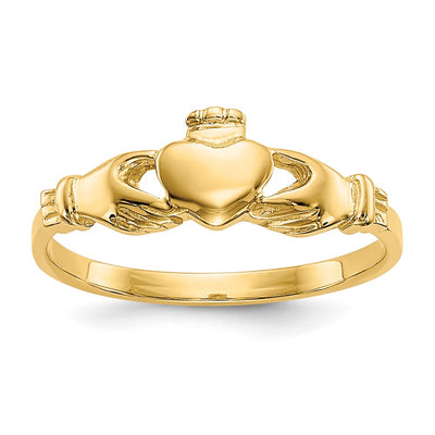 14K gold claddagh ring