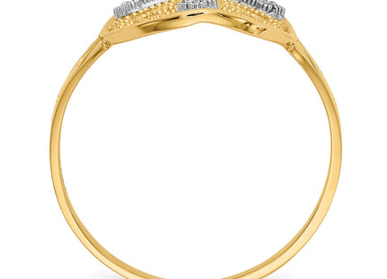 14k Two-tone Rings Style K5120 - Classique Jewelry Inc.