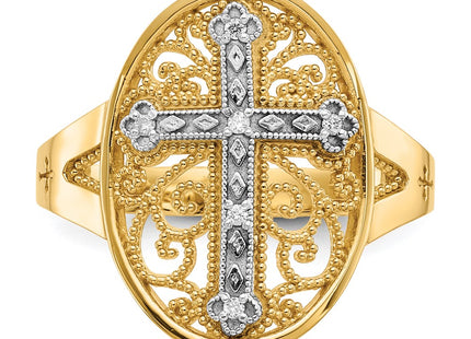 14k Two-tone Rings Style K5120 - Classique Jewelry Inc.