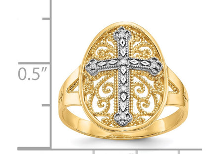 14k Two-tone Rings Style K5120 - Classique Jewelry Inc.