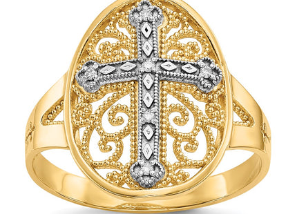 14k Two-tone Rings Style K5120 - Classique Jewelry Inc.