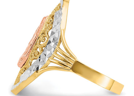 14k Two-tone Rings Style K5121 - Classique Jewelry Inc.