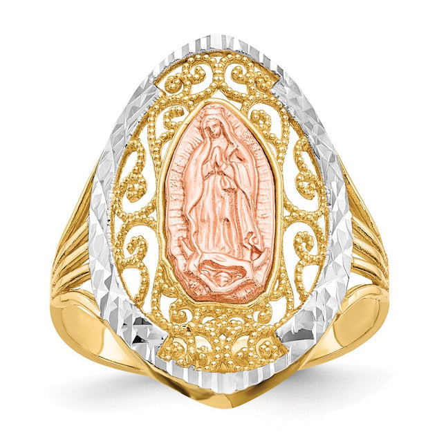 14k Two-tone Rings Style K5121 - Classique Jewelry Inc.