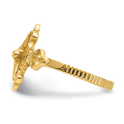 14K Crucifix Ring