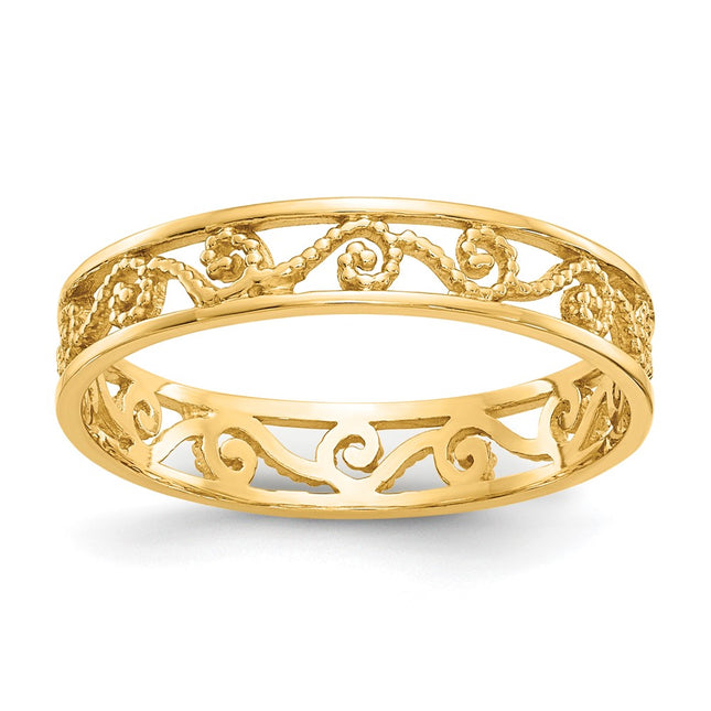 14k Yellow Gold Rings Style K5138 - Classique Jewelry Inc.