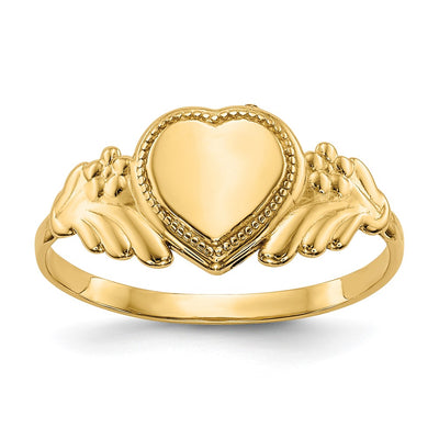 14K gold heart ring