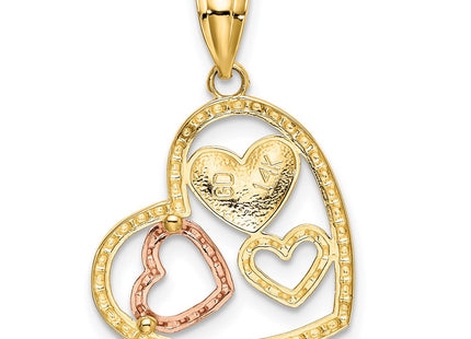 14k Two-tone Pendants Style K5156 - Classique Jewelry Inc.