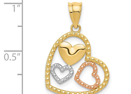 14k Two-tone Pendants Style K5156 - Classique Jewelry Inc.