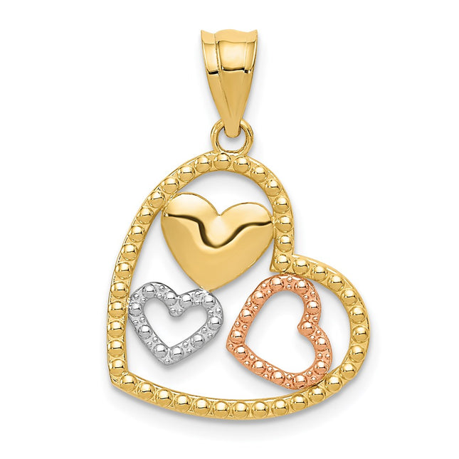 14k Two-tone Pendants Style K5156 - Classique Jewelry Inc.