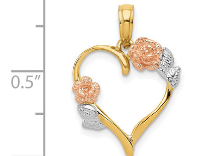 14k Two-tone Pendants Style K5160 - Classique Jewelry Inc.