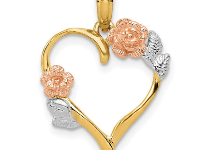 14k Two-tone Pendants Style K5160 - Classique Jewelry Inc.