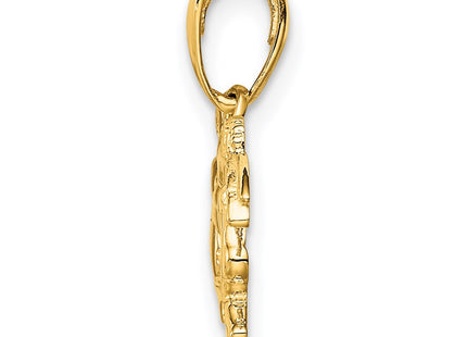 14k Yellow Gold Pendants Style K5163 - Classique Jewelry Inc.