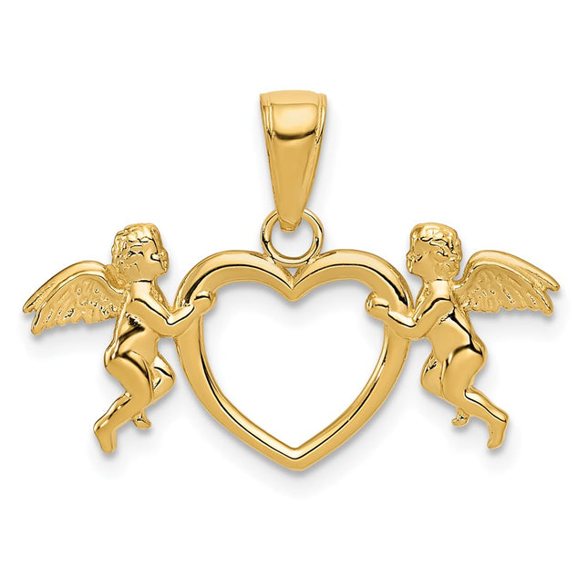 14k Yellow Gold Pendants Style K5163 - Classique Jewelry Inc.
