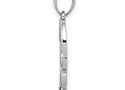 14k White Gold Pendants Style K5166 - Classique Jewelry Inc.
