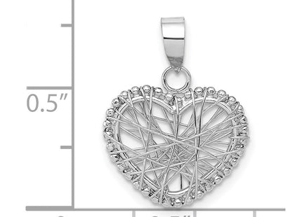 14k White Gold Pendants Style K5173 - Classique Jewelry Inc.