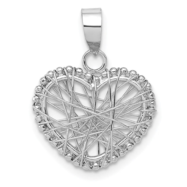 14k White Gold Pendants Style K5173 - Classique Jewelry Inc.