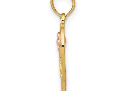 14k Two-tone Pendants Style K5206 - Classique Jewelry Inc.