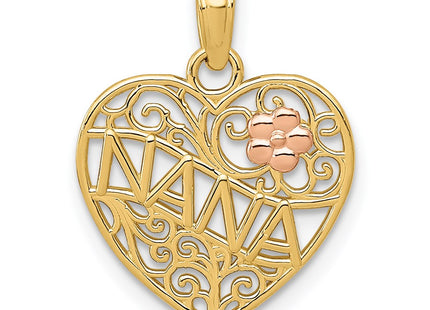 14k Two-tone Pendants Style K5206 - Classique Jewelry Inc.